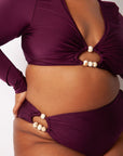 Eggplant Bria Long Sleeve Top