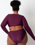 Eggplant Bria Long Sleeve Top