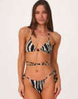 Zebra Norah Bikini Top