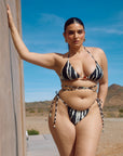 Zebra Norah Bikini Top