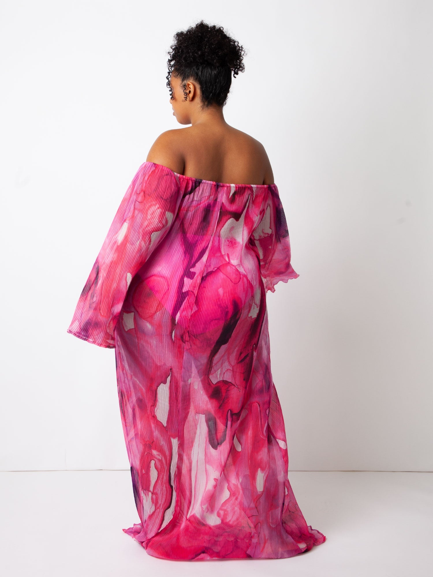 Fuchsia Ink Malia Pleated Dress Cover-Up – Villa Fresca