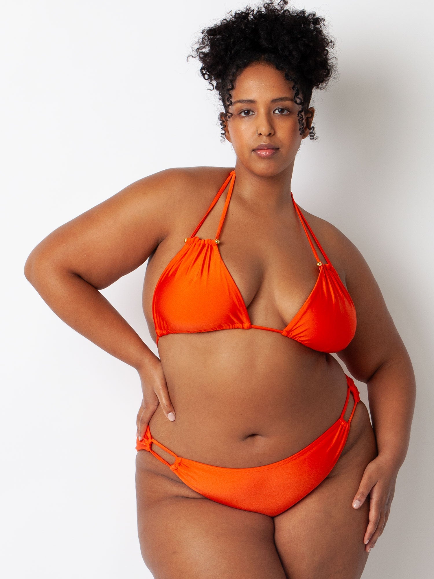elegancia Orange ビキニ Tangerine Bianca Bikini Top – Villa Fresca