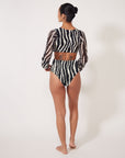 Zebra Scarlett Bikini Top