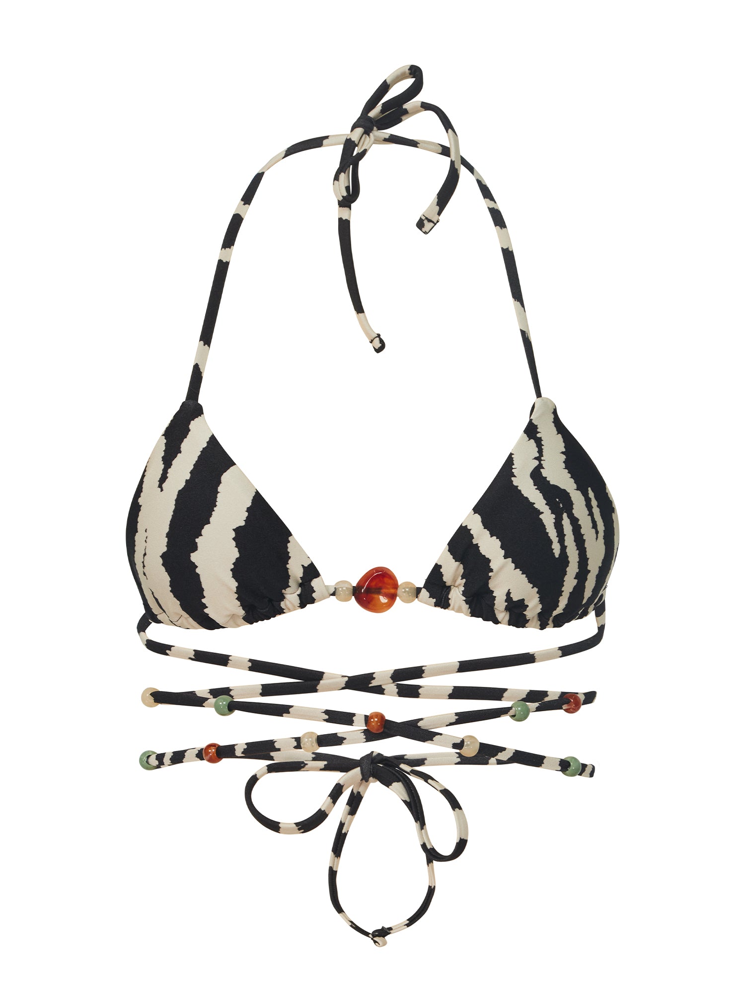 Zebra Norah Bikini Top