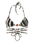 Zebra Norah Bikini Top