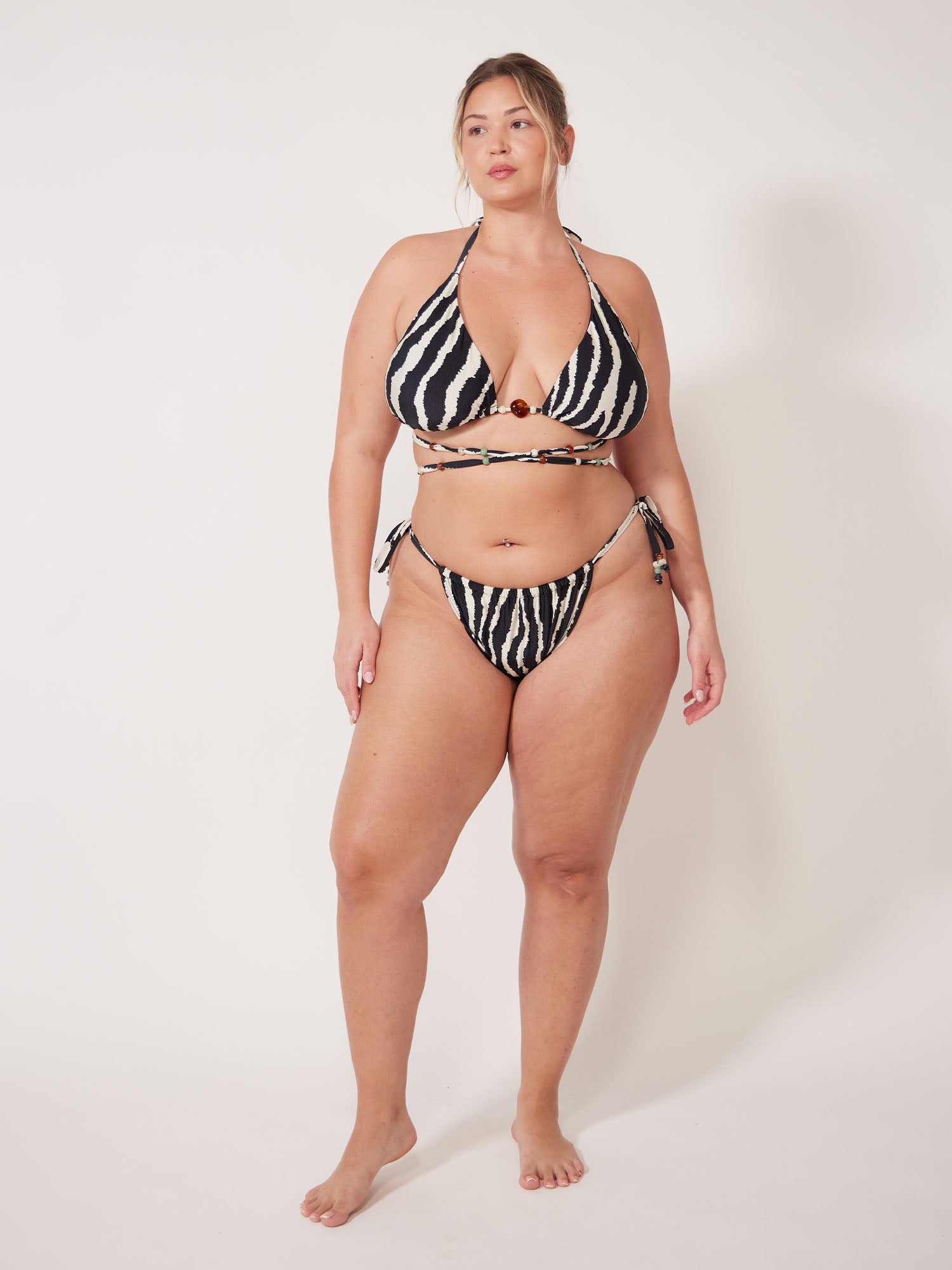 Zebra Norah Bikini Top