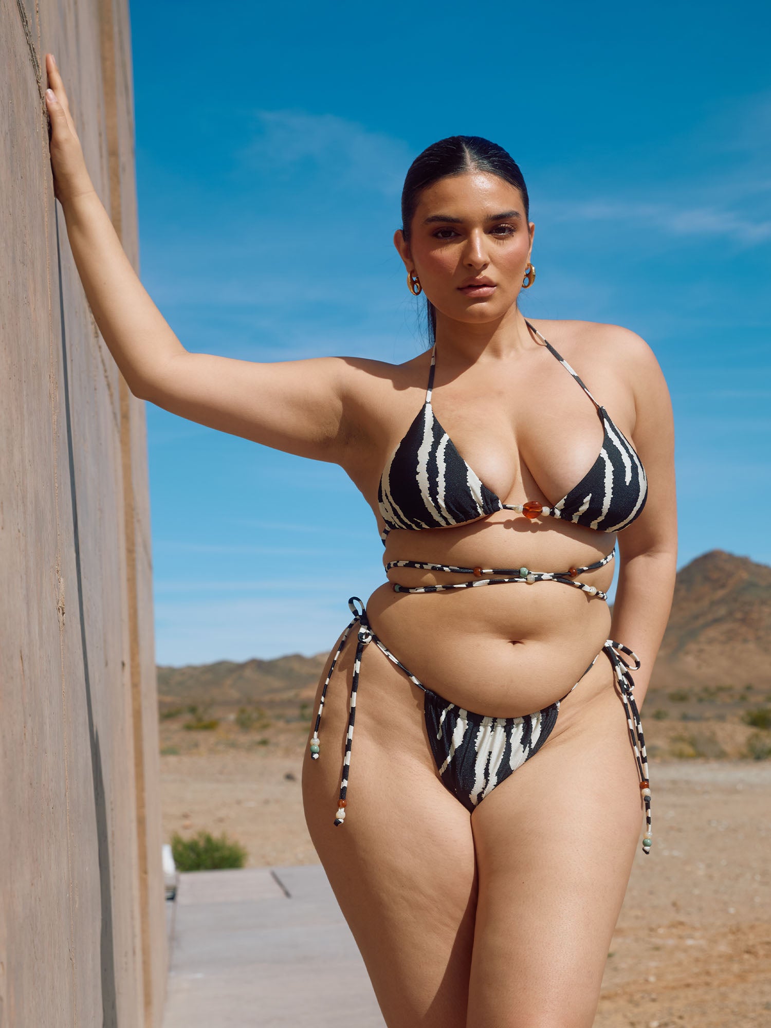 Zebra Norah Bikini Top